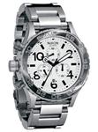 NIXON 42-20 CHRONO WATCH IN WHITE