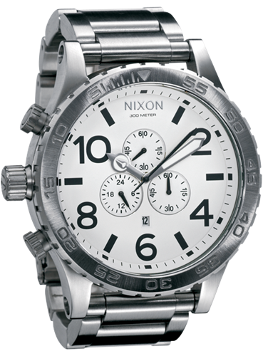 NIXON 51-30 CHRONO WATCH WITH THE WHITE FACE