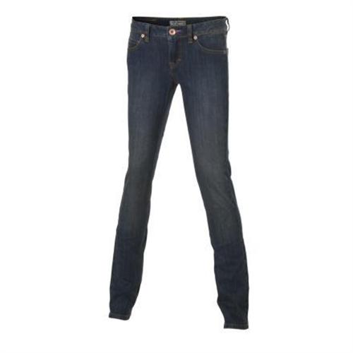 VOLCOM WOMEN'S NOVA 2 SKINNY JEANS IN DSI (DARK SANDED INDIGO)