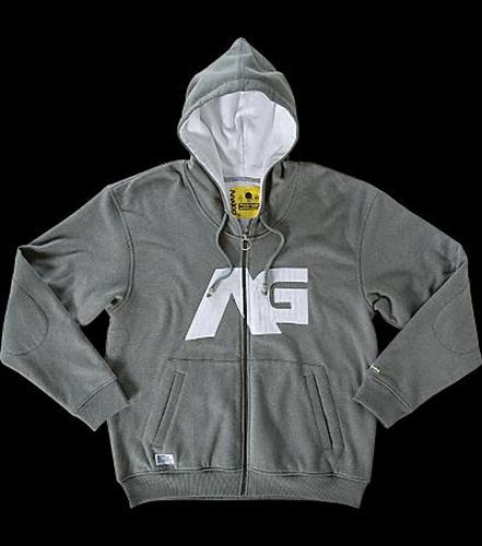 ANALOG TEMPERATE CUSTOM ZIP SWEATSHIRT IN GUNMETAL HEATHER