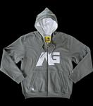 ANALOG TEMPERATE CUSTOM ZIP SWEATSHIRT IN GUNMETAL HEATHER