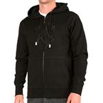 VOLCOM MARKER SLIM ZIP HOODED SWEATSHIRT IN SHADOW GREY