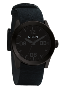 NIXON PRIVATE WATCH IN ALL BLACK