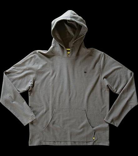 ANALOG GORKA LONG SLEEVED HOODIE IN GUNMETAL HEATHER
