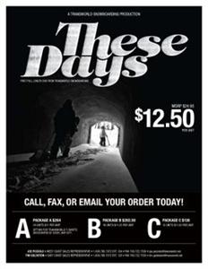 THESE DAYS SNOWBOARDING DVD BY TRANSWORLD MAGAZINE