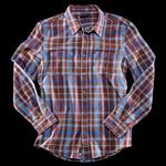 KR3W SHAYS LONG SLEEVE FLANNEL SHIRT IN BROWN