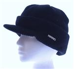 NITRO LOGO BRIM BEANIE IN BLACK