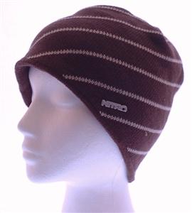 NITRO PINSTRIPE BEANIE IN BROWN
