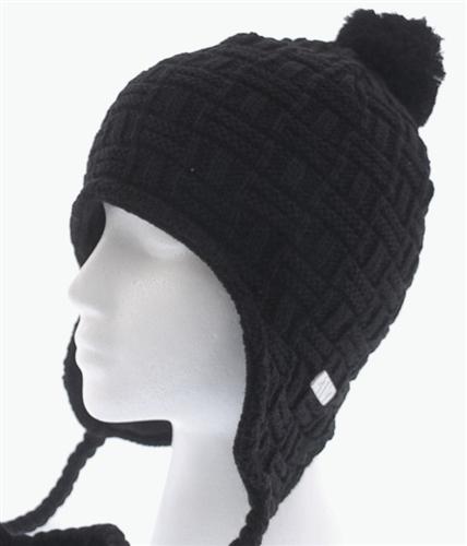 L1 IGNITE EARFLAP BEANIE IN BLACK