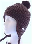 L1 IGNITE EARFLAP BEANIE IN BROWN