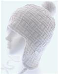 L1 IGNITE EARFLAP BEANIE IN WHITE