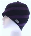 L1 RECKLESS LIFE BEANIE IN BLACK AND PURPLE