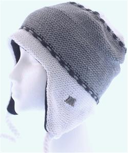 LITA WOMEN'S MAMA KIN BEANIE IN WHITE AND GREY