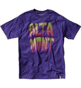 ALTAMONT SCARED SHORT SLEEVE T-SHIRT IN PURPLE