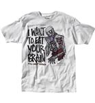 ALTAMONT BRAINS SHORT SLEEVE T-SHIRT IN WHITE