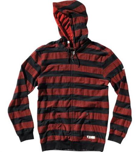 ALTAMONT HERRINGBONE NOVELTY KNIT SHIRT IN RED