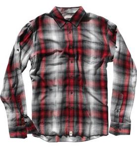 ALTAMONT DEPTH LONG SLEEVE BUTTON DOWN SHIRT IN RED