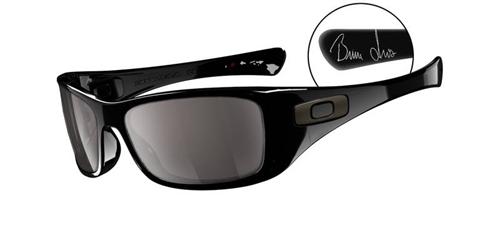 OAKLEY HIJINX SUNGLASSES SIGNATURE EDITION BRUCE IRONS WITH POLISHED BLACK FRAMES