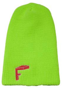 FUNHAT THE SOLIDS BEANIE IN FLUORESCENT GREEN