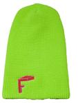 FUNHAT THE SOLIDS BEANIE IN FLUORESCENT GREEN