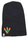FUNHAT THE FEATHERS BEANIE IN CHARCOAL GREY