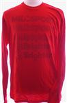 MILOSPORT BRIGHTON LONG SLEEVE T-SHIRT IN RED