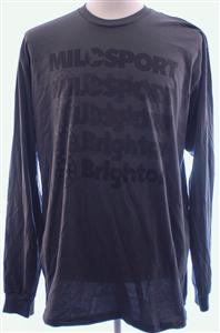 MILOSPORT BRIGHTON LONG SLEEVE T-SHIRT IN GREY