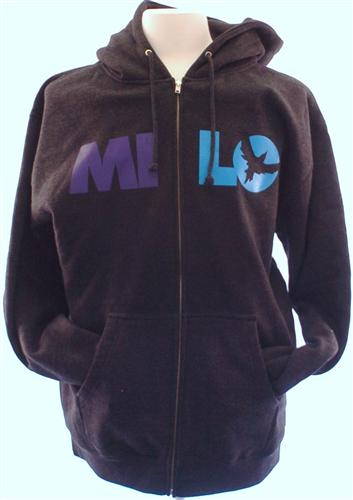MILOSPORT KIDS MULTI COLOR LOGO HOODED SWEATSHIRT IN GREY