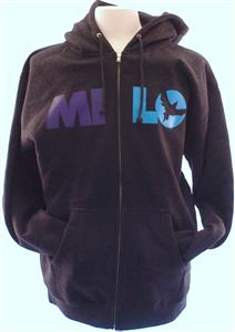 MILOSPORT KIDS MULTI COLOR LOGO HOODED SWEATSHIRT IN GREY