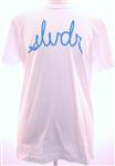 SLVDR SCRIPT T-SHIRT IN WHITE