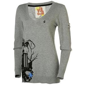 VOLCOM WOMEN'S SOMEBODY'S BABY SWEATER IN HEATHER GREY