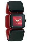 NIXON WOMEN'S MISTY WATCH IN BLACK AND RED