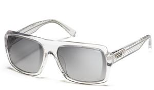 SMITH BREAKBEAT SUNGLASSES WITH CRYSTAL FRAMES AND A GRAY GRADIENT LENS