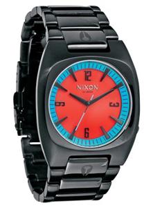 NIXON TACH ALL BLACK AND RED WATCH