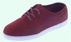 EMERICA SPANKY SHOE IN MAROON AND WHITE