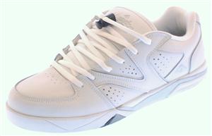 EMERICA BRAYDON SHOE IN WHITE AND SILVER