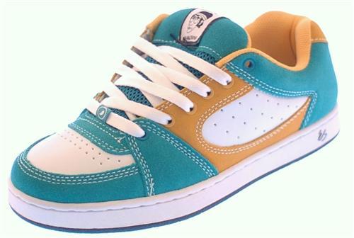 ES ACCELL TT SHOE IN WHITE AND YELLOW