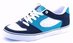 ES SQUARE ONE SHOES IN BLACK, WHITE AND TURQUOISE
