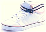 ES HI-LO SHOE IN WHITE AND GOLD