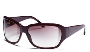 SMITH CAMEO SUNGLASSES WITH RED PEARL FRAMES AND A ROSE GRADIENT LENS