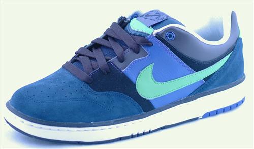 NIKE 6.0 AIR ZOOM CUSH IN MIDNIGHT NAVY AND MEAN GREEN ABYSS 
