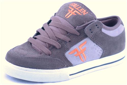 FALLEN RIPPER KIDS SHOE IN ARMY, GREY, AND ORANGE