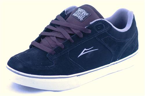 LAKAI KOSTON SELECT SHOE IN BLACK SUEDE