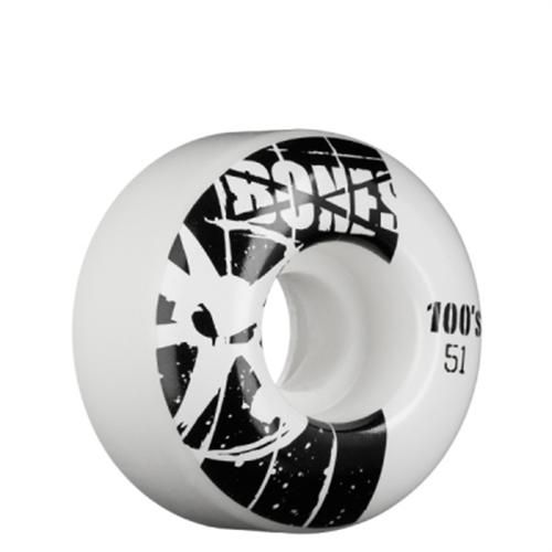 BONES 100S WHEELS IN NATURAL WHITE