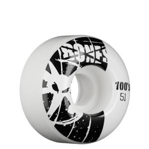 BONES 100S WHEELS IN NATURAL WHITE