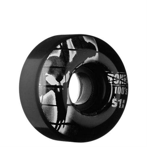 BONES 100S WHEELS IN BLACK