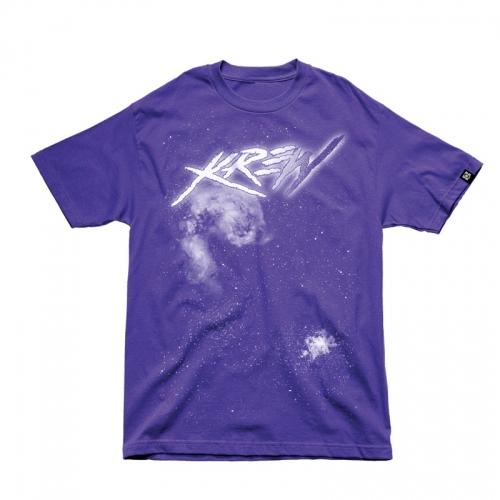 KR3W GALAXY T-SHIRT IN PURPLE