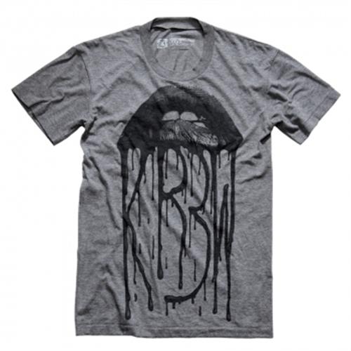 KR3W LIP DRIP T-SHIRT IN PURPLE