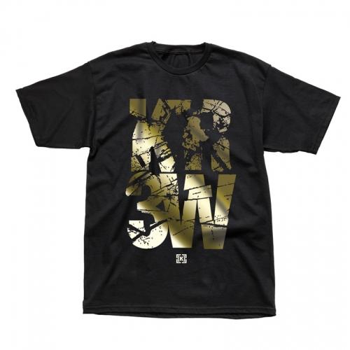 KR3W SHATTER T-SHIRT IN BLACK