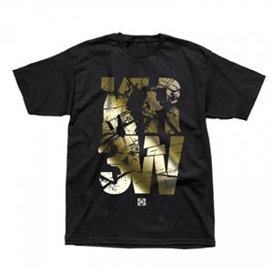 KR3W SHATTER T-SHIRT IN BLACK